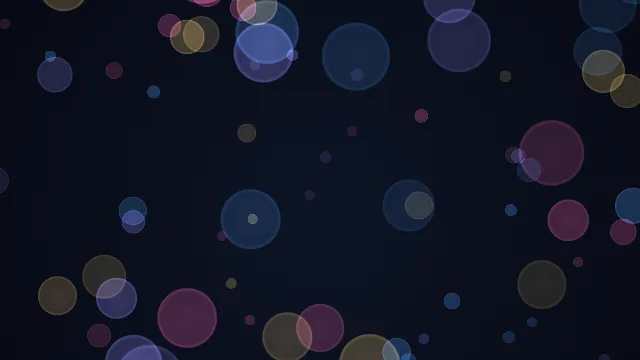 Fond d'écran animé : lumières bokeh qui montent lentement, ville