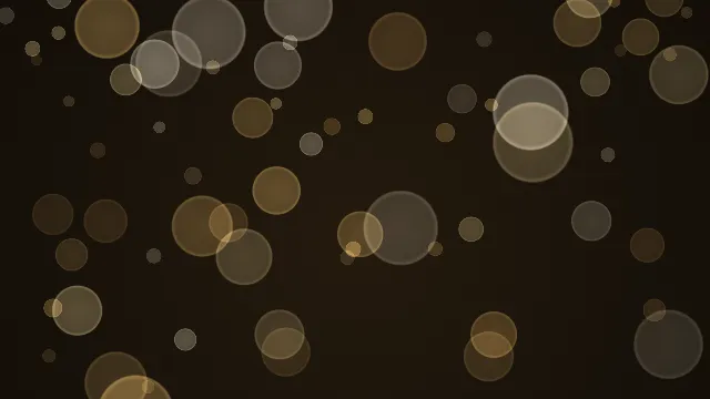 Fond d'écran animé : lumières bokeh qui montent lentement, champagne