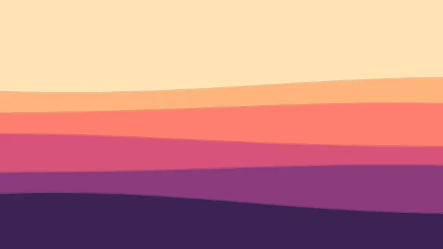 Fond d'écran animé : vagues de couleur qui ondulent, coucher