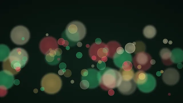 Fond d'écran lumières floues en bokeh, teintes sapin