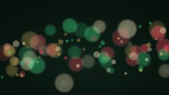 Fond d'écran lumières floues en bokeh, teintes sapin