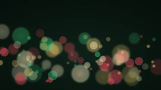 Fond d'écran lumières floues en bokeh, teintes sapin