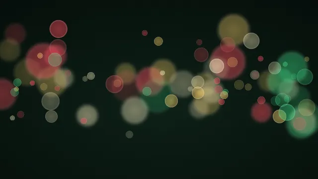 Fond d'écran lumières floues en bokeh, teintes sapin