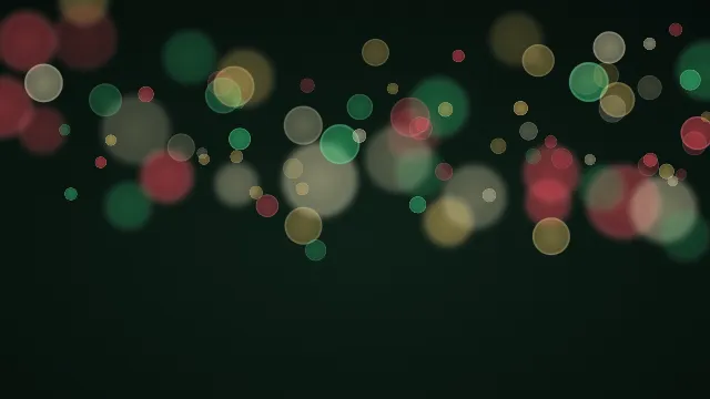 Fond d'écran lumières floues en bokeh, teintes sapin