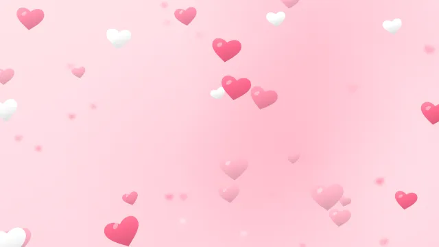 Fond d'écran cœurs aux couleurs douces, teintes rose poudré