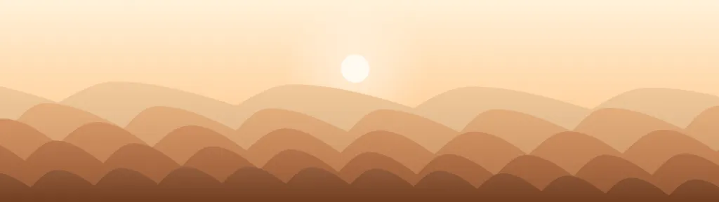 Fond d'écran dunes de sable en couches sous un soleil, teintes sahara
