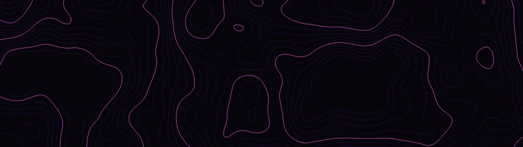 Fond d'écran lignes de niveau d’une carte topographique, teintes néon