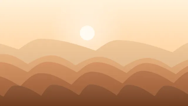 Fond d'écran dunes de sable en couches sous un soleil, teintes sahara