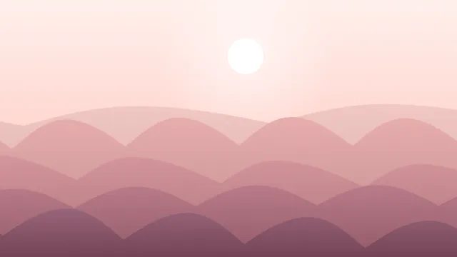 Fond d'écran dunes de sable en couches sous un soleil, teintes rose poudré