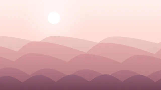 Fond d'écran dunes de sable en couches sous un soleil, teintes rose poudré