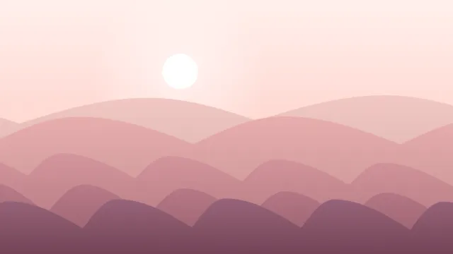 Fond d'écran dunes de sable en couches sous un soleil, teintes rose poudré