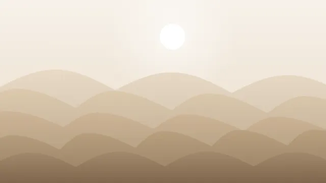 Fond d'écran dunes de sable en couches sous un soleil, teintes beige