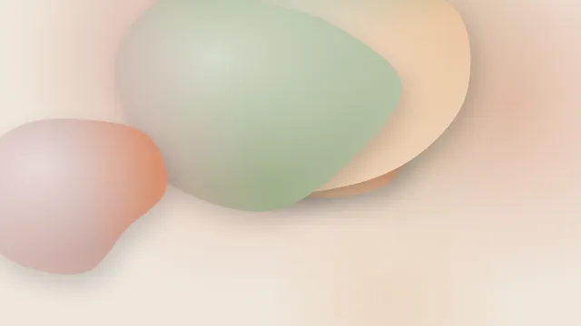 Fond d'écran formes fluides arrondies en dégradé, effet 3D, teintes argile