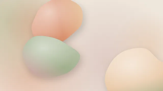 Fond d'écran formes fluides arrondies en dégradé, effet 3D, teintes argile