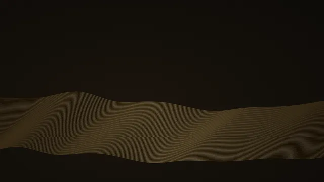 Fond d'écran faisceau de fines lignes ondulées, teintes or