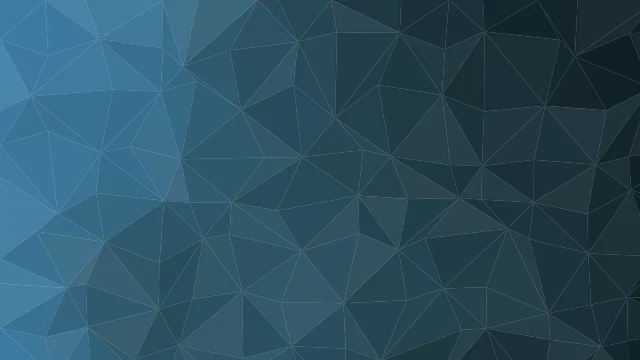 Fond d'écran mosaïque de triangles low poly en dégradé, teintes saphir