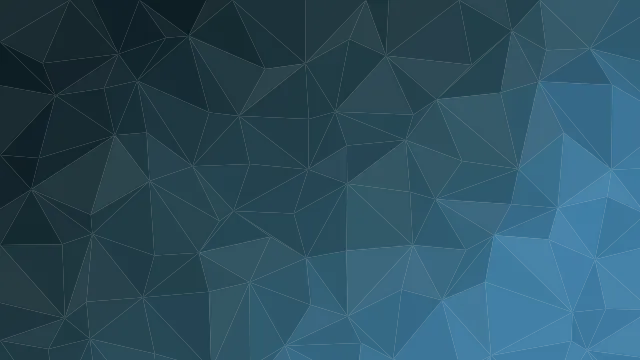 Fond d'écran mosaïque de triangles low poly en dégradé, teintes saphir