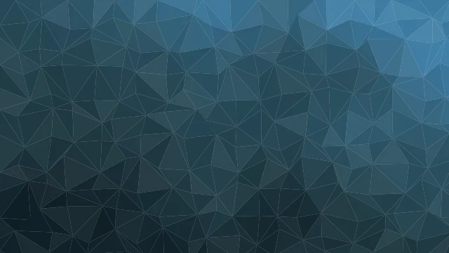 Fond d'écran mosaïque de triangles low poly en dégradé, teintes saphir