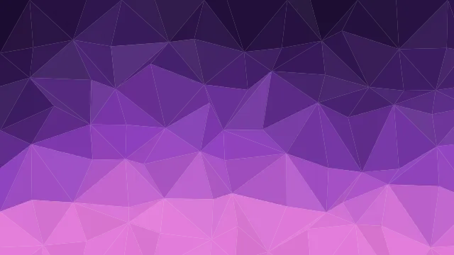 Fond d'écran mosaïque de triangles low poly en dégradé, teintes améthyste