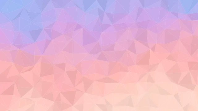 Fond d'écran mosaïque de triangles low poly en dégradé, teintes aube