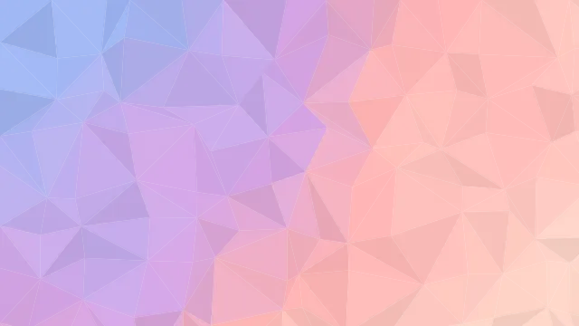 Fond d'écran mosaïque de triangles low poly en dégradé, teintes aube