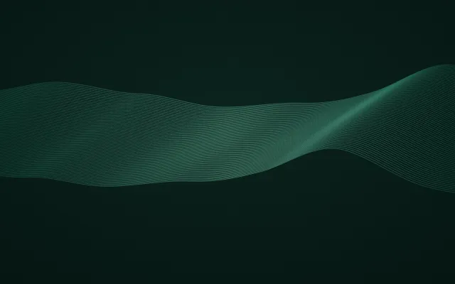 Fond d'écran faisceau de fines lignes ondulées, teintes menthe