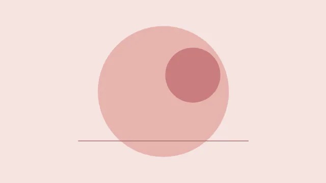 Fond d'écran composition minimaliste : formes simples sur fond uni, teintes rose