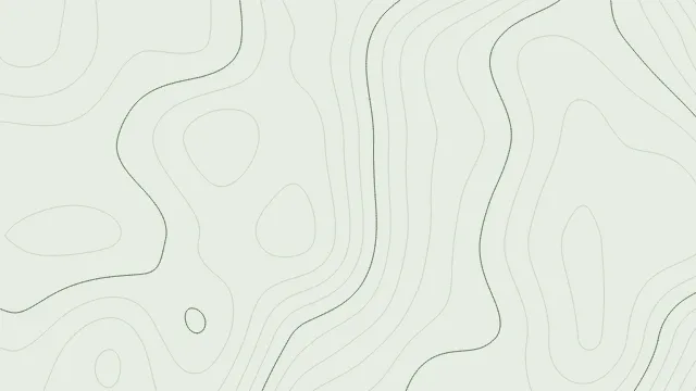 Fond d'écran lignes de niveau d’une carte topographique, teintes sauge