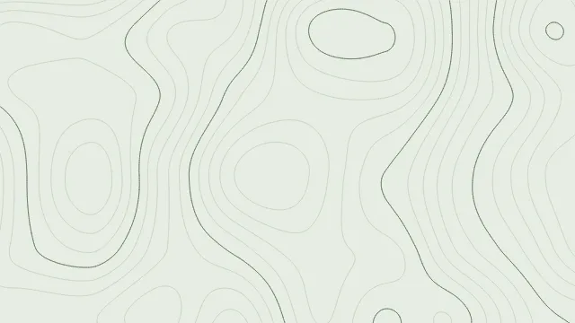 Fond d'écran lignes de niveau d’une carte topographique, teintes sauge