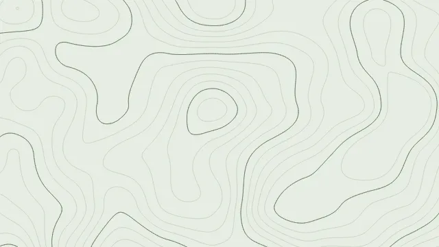 Fond d'écran lignes de niveau d’une carte topographique, teintes sauge