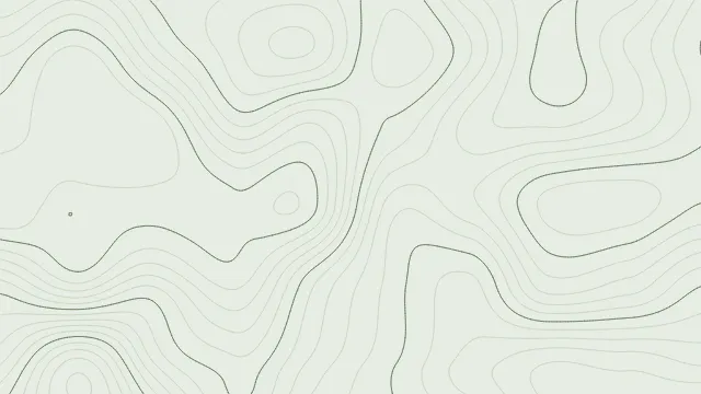 Fond d'écran lignes de niveau d’une carte topographique, teintes sauge