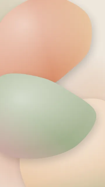 Fond d'écran formes fluides arrondies en dégradé, effet 3D, teintes argile
