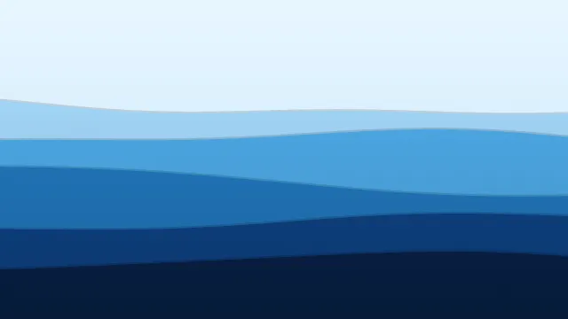 Fond d'écran vagues superposées en aplats de couleur, teintes océan